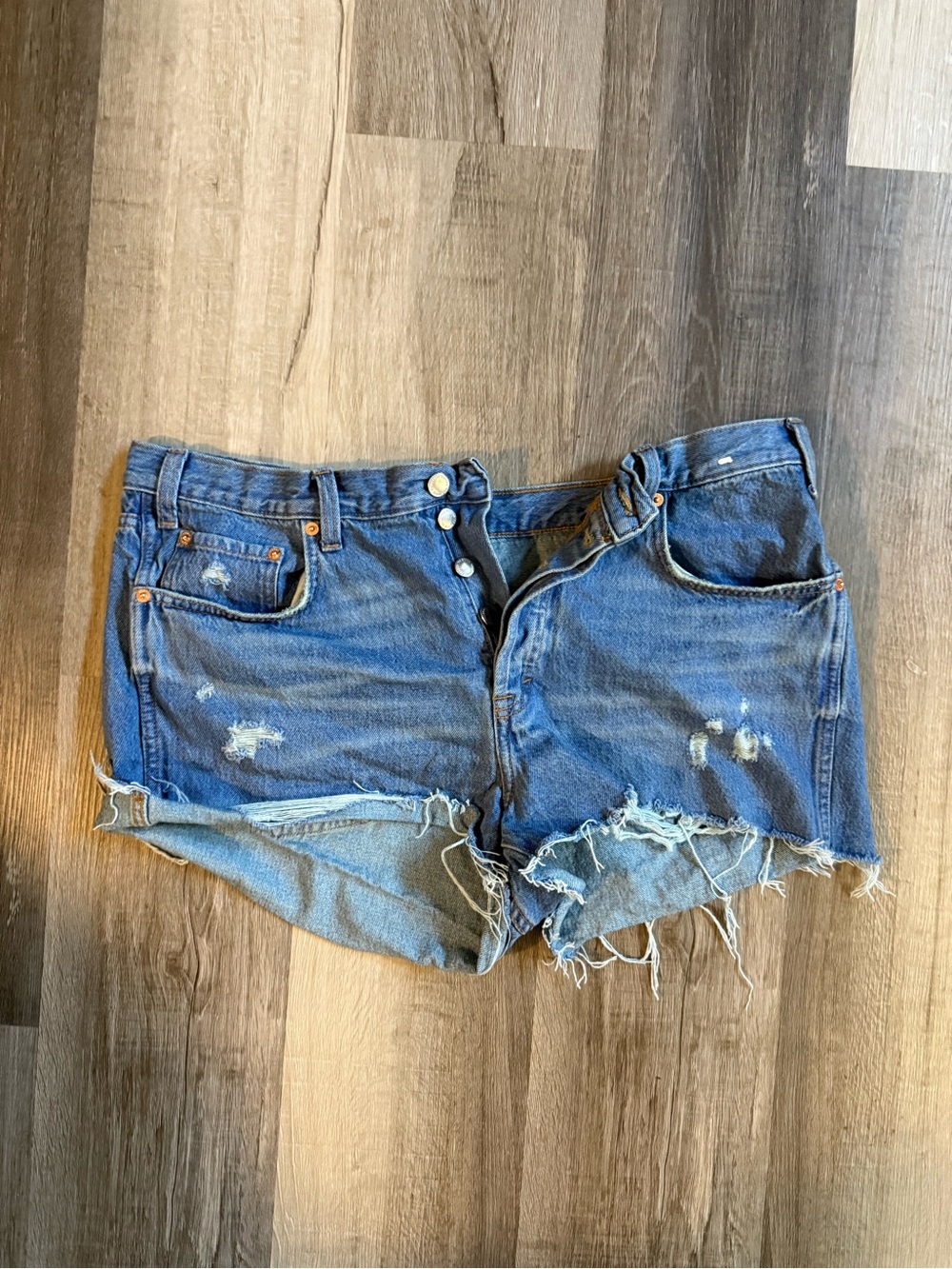Universal Thread Distressed Blue Denim Cutoff Shorts
